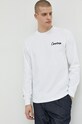 Памучна блуза с дълги ръкави Converse щампа бял 10024585.A01