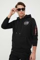 Alpha Industries bluză x Nasa Dark Side Hoody negru 108337.285