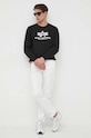 Alpha Industries felpa Basic Sweater 178302.03 nero AW23
