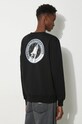 Alpha Industries felpa Space Shuttle Sweater sovrastampa nero 178307.03