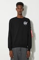 Îmbrăcăminte Alpha Industries bluză Space Shuttle Sweater 178307.03 negru