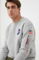 šedá Mikina Alpha Industries Space Shuttle Sweater