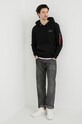 Alpha Industries bluză 178318.03 negru SS25