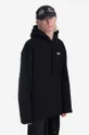 black 032C cotton sweatshirt Content Maxi Hoodie Men’s