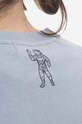 Bavlnená mikina Billionaire Boys Club Serif Logo Crewneck B22422 modrá B22422