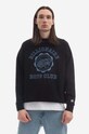 Bavlněná mikina Billionaire Boys Club Academy Logo Crewneck B22423 potisk černá B22423