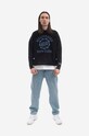 Bavlněná mikina Billionaire Boys Club Academy Logo Crewneck B22423 B22423 černá SS23