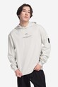 Хлопковая кофта A-COLD-WALL* Brutalist Hoodie с капюшоном серый ACWMW094
