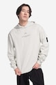Bavlněná mikina A-COLD-WALL* Brutalist Hoodie s kapucí šedá ACWMW094