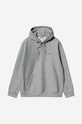 Carhartt WIP sweatshirt American Script I028279 gray SS23