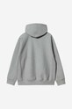 Carhartt WIP felpa Hooded American Script Sweat grigio I028279