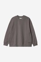 Carhartt WIP bluza bawełniana Link Script szary I031374