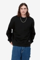 black Carhartt WIP cotton sweatshirt Link Script Men’s