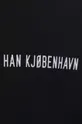 μαύρο Βαμβακερή μπλούζα Han Kjøbenhavn Logo Print Regular Hoodie