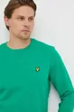 zelena Bombažen pulover Lyle & Scott