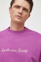 Lyle & Scott bluza bawełniana różowy ML1834V.W830