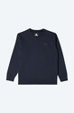 Clothing Edwin cotton sweatshirt Base Crew I025854.NYB67 navy