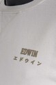 Edwin cotton sweatshirt Base Crew white I025854.WHW67