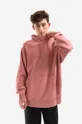 ροζ Βαμβακερή μπλούζα Edwin Mood Hoodie Sweat Ανδρικά