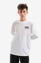 bílá Bavlněné tričko s dlouhým rukávem Edwin Quest For Silence TS Pánský