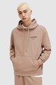 AllSaints bluza bawełniana nadruk beżowy MG132Y
