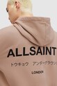 Odzież AllSaints bluza bawełniana MG132Y beżowy