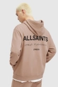 Βαμβακερή μπλούζα AllSaints μπεζ MG132Y