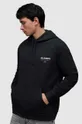 Bombažen pulover AllSaints črna
