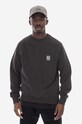 Filling Pieces bluza bawełniana Crewneck Lux bawełna czarny 80513731268