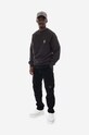 Filling Pieces bluza bawełniana Crewneck Lux 80513731268 czarny SS23
