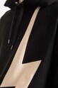 Neil Barett bluza bawełniana Easy Hooded Sweatshirt czarny BJS059.S500C.1343