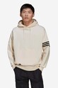 Кофта adidas Originals з капюшоном бежевий HM1870
