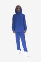 adidas Originals bluza bawełniana Premium Essentials Crinkle Nylon Hoodie niebieski