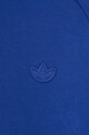adidas Originals bluza bawełniana Premium Essentials Crinkle Nylon Hoodie niebieski HR5456