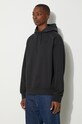 adidas Originals bluza bawełniana Trefoil Essentials Hoodie czarny HR8673