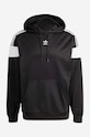 adidas Originals bluza Adicolor Classics Cut Line Hoodie czarny HS2065