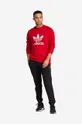adidas Originals bluza bawełniana Adicolor Classics Trefoil czerwony
