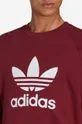 rdeča Bombažen pulover adidas Originals Adicolor Classics Trefoil Crewneck Sweatshirt