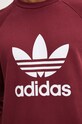 adidas Originals bluza bawełniana Adicolor Classics Trefoil Crewneck Sweatshirt IA4856 bordowy