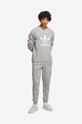 adidas Originals hanorac de bumbac IA4857 gri SS23