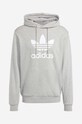Bavlnená mikina adidas Originals Adicolor Classics Trefoil Hoodie sivá IA4884
