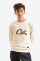 beige Evisu cotton sweatshirt Men’s