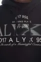 čierna Bavlnená mikina 1017 ALYX 9SM Printed Logo Treated
