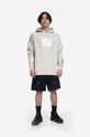 Βαμβακερή μπλούζα A-COLD-WALL* Foil Grid Hoodie ACWMW101 μπεζ SS23