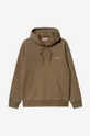 brown Carhartt WIP sweatshirt Hooded Script