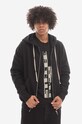 Rick Owens cotton sweatshirt Planet friendly black DU02B4276.FEP1