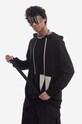 Rick Owens cotton sweatshirt Pullover Hoodie applique black DU01C6285.RNEH1.
