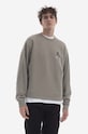 STAMPD cotton sweatshirt plain green SLA.M3058SW