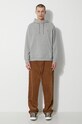 Gramicci hanorac de bumbac One Point Hooded Sweatshirt G303.FT gri AW24