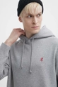 szürke Gramicci pamut melegítőfelső One Point Hooded Sweatshirt